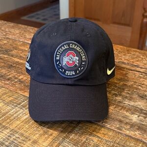 Black Nike Ohio State 2024 National Champions Cap